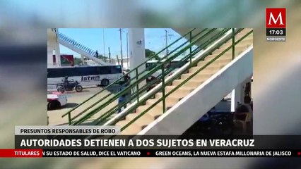 En Veracruz, se desata persecución por robo de un auto; hay dos detenidos
