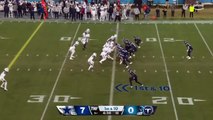Micah Parsons runs onto the field at the last second and makes a tackle