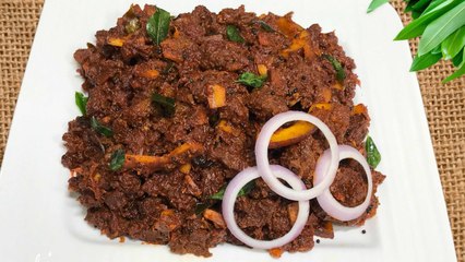 Video recipe for Kerala-style beef ularthiyathu