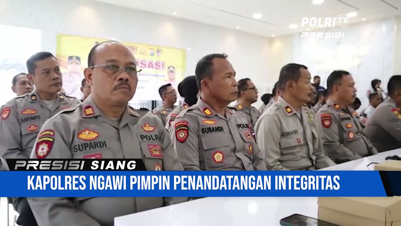 Kapolres Ngawi Pimpin Penandatangan Integritas dan Sosialisasi DIPA T.A 2023