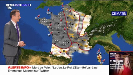 De la pluie et du vent sur la moitié Nord ce vendredi