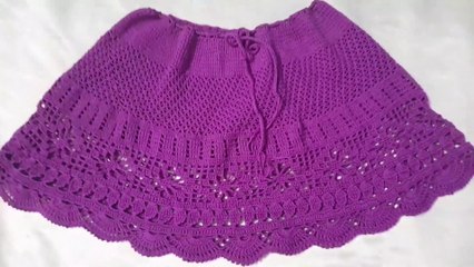 Cách móc váy ngắn họa tiết dễ thương P1 - How to crochet a lovely skirt - Pie Crochet
