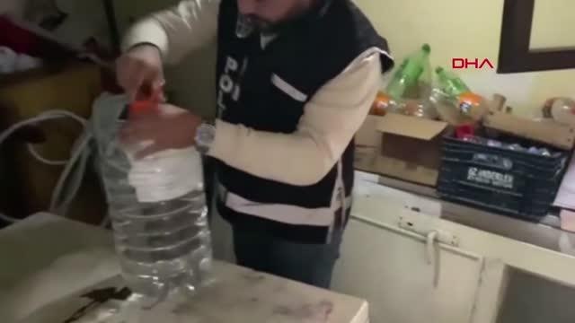 MERSİN'DE YILBAŞI ÖNCESİ SAHTE ALKOL ÜRETENLERE OPERASYON