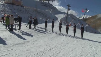 Palandöken'de turistler doyasıya eğlendi