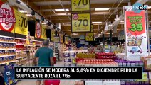 La inflación se modera al 5,8% en diciembre pero la subyacente roza el 7%