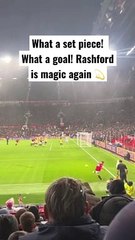 Eriksen to Rashford Goal⚽️ Set piece routine_ _ Man Utd vs Nottingham Forest _ #shorts #mufc
