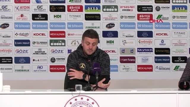 SPOR Bitexen Giresunspor-Gaziantep FK maçının ardından