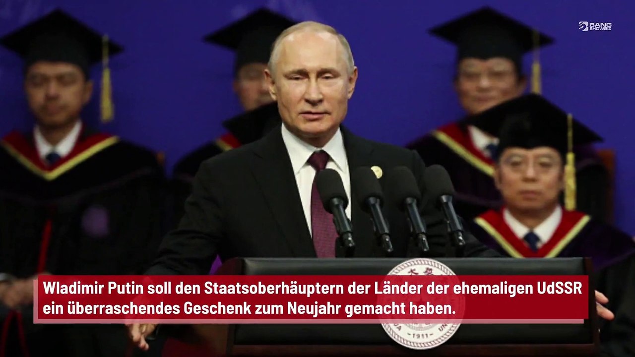 Wladimir Putin verschenkt Ringe als Neujahrsgeschenk