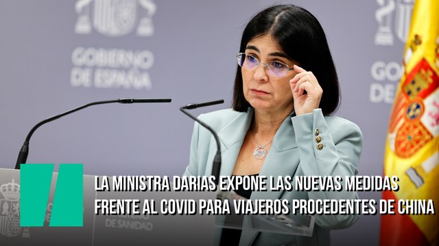 La ministra Darias expone las nuevas medidas frente al COVID para viajeros procedentes de China