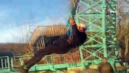 O ilimizdeki bu salıncağa binmek yürek ister