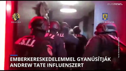 Őrizetbe vették a nemi erőszakkal és emberkereskedelemmel gyanúsított Andrew Tate influenszert