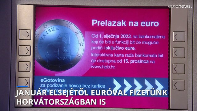 Már csak két nap, és euró lesz a hivatalos fizetőeszköz Horvátországban