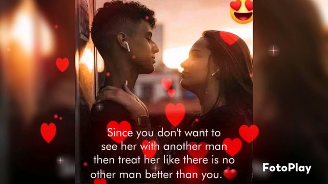 Since you don't want to see her with another man then treat her like there is no other man better than you. HOW BEAUTIFUL IT IS TO FIND SOMEONE WHO ASKS FOR NOTHING BUT YOUR COMPANY. I fight, because I know you care. I cry, because I know you are there.