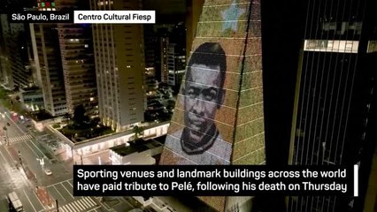 Tributes to Pele - from Sao Paulo to Wembley