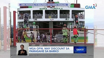 Mga paputok at mga ham, bawal sa Batangas Port | Saksi
