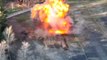 VÍDEO: Serviços de segurança explodem carro cheio de explosivos
