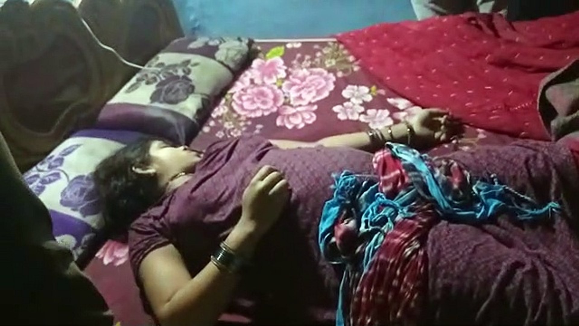 The husband went to work in the morning with a tractor, returned home