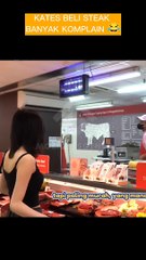 Kates beli steak komplain mulu wkwk catheez