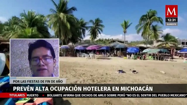 Prevén alta ocupación hotelera en Michoacán por fiestas de Fin de Año