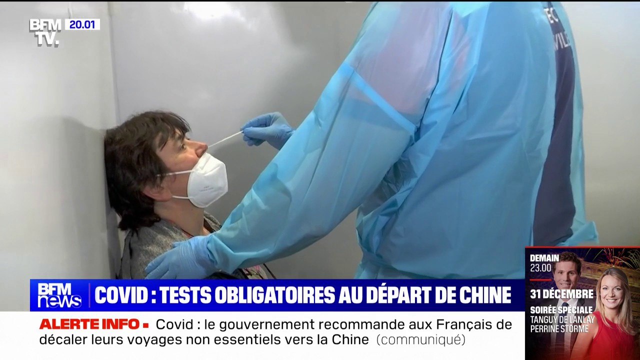 Tous les voyageurs venant de Chine à destination de la France devront présenter un test négatif avant leur départ
