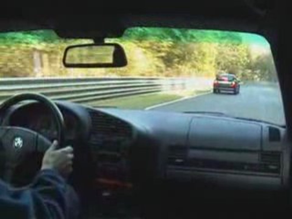 M3 e36 contre mitsubishi Evo VI sur le Nürburgring