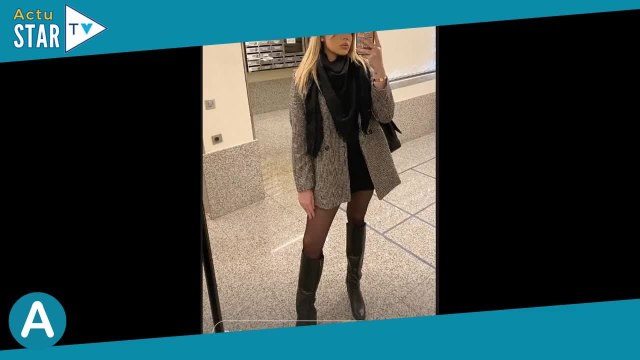 Camille Gottlieb : Cuissardes et mini robe noire pour célébrer l'amour de sa vie