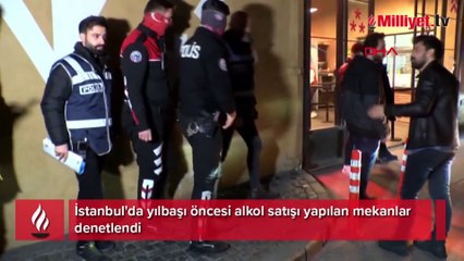 İstanbul'da yılbaşı öncesi alkol denetimleri sürüyor