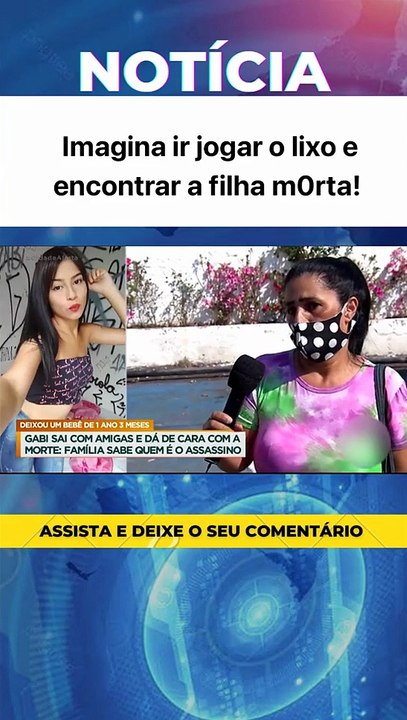 Foi jogar lixo, e acabou encontrando filha morta 