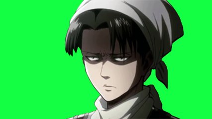 Levi Attack On Titan Anime Green Screen