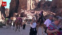 Desalojan a mil 700 turistas en Petra por deslaves e inundaciones