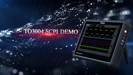 Micsig Tablet Oscilloscope SCPI demonstration, the best solution to automate your test