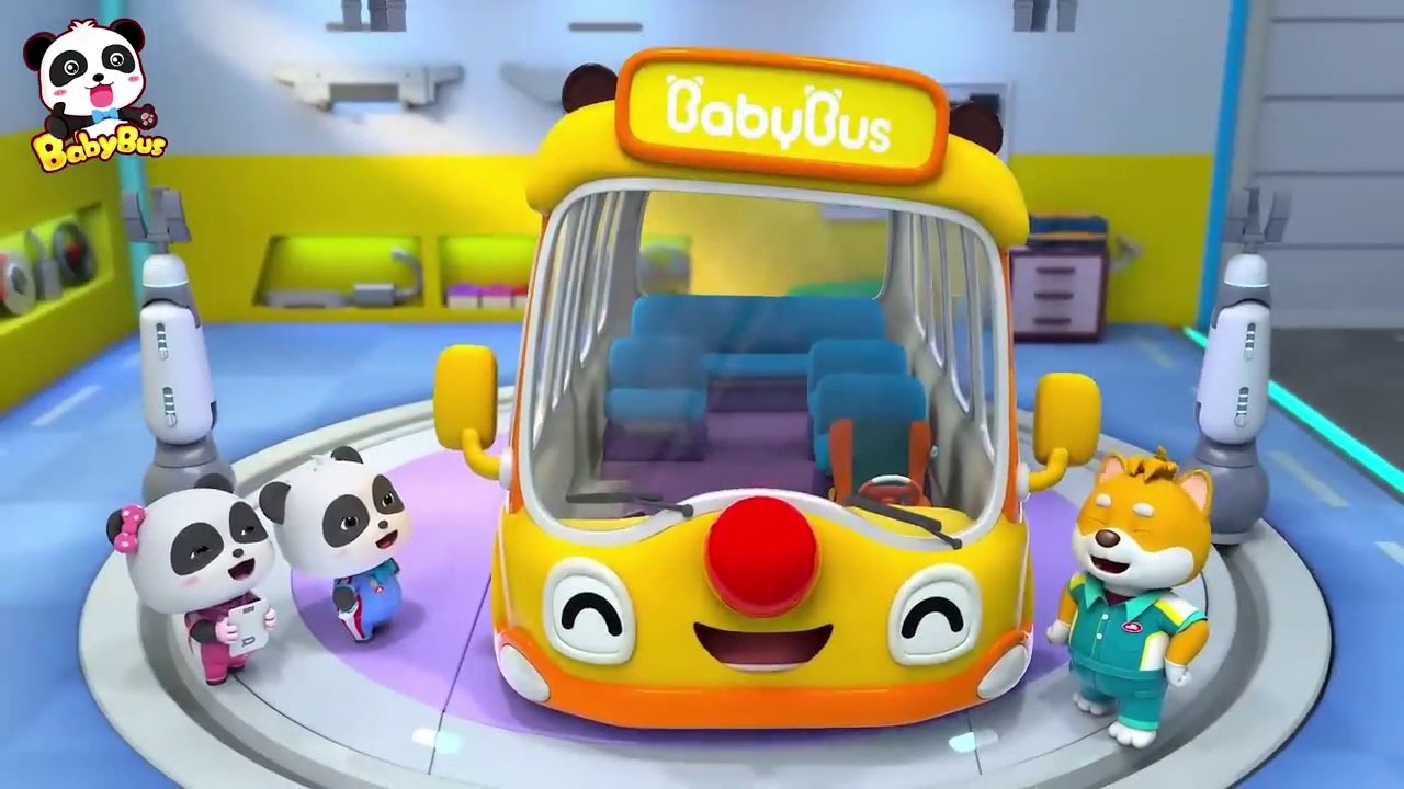 Bus is Scared of Checkup _ Wheels on the Bus _...