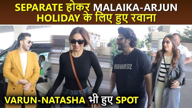 Malaika Arjun AVOID Media Attention, Leave Separately For New Year Celebration With Varun Natasha