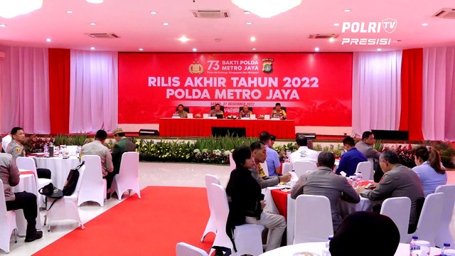PRESISI UPDATE KONFERENSI PERS RILIS AKHIR TAHUN 2022 POLDA METRO JAYA