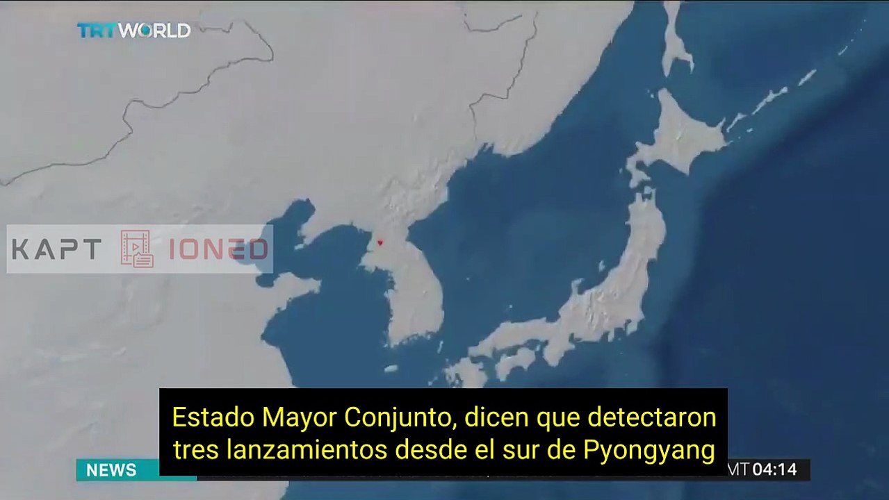 Corea del Norte lanza 3 misiles balísticos corto alcance al Mar del Este