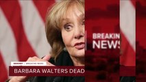 La journaliste américaine Barbara Walters, la première femme à avoir présenté un journal télévisé du soir aux Etats-Unis, est décédée à l'âge de 93 ans - VIDEO