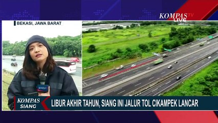 Download Video: Libur Tahun Baru, Tol Jakarta-Cikampek Terpantau Masih Lancar