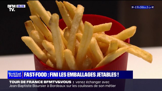 Les emballages jetables seront interdits dans les fast-food à partir du 1er janvier