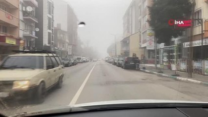 Balıkesirliler yılın son gününe sisle uyandı