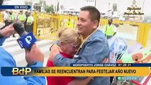 Emotivos reencuentros en Aeropuerto Jorge Chávez: peruanos reciben a sus familiares para Año Nuevo