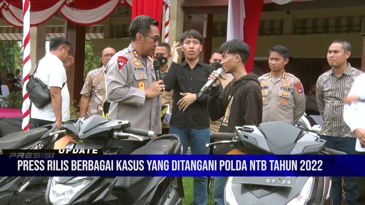 PRESISI UPDATE PRESS RILIS BERBAGAI KASUS YANG DITANGANI POLDA NTB TAHUN 2022