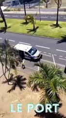 Sourire d'Ange interpellé par les policiers au Port