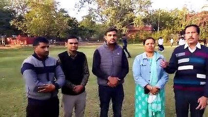 नेहरू उद्यान में जुटे शिक्षक , शिक्षक मोर्चा के प्रदेशाध्यक्ष की रिहाई की मांग उठाई