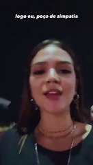 Mel Maia gravou um vídeo e compartilhou em seus Stories após anônimo lhe chamar de 'metida'