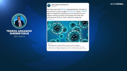 La Organización Mundial de la Salud pide a China "transparencia" en las cifras de contagios de COVID