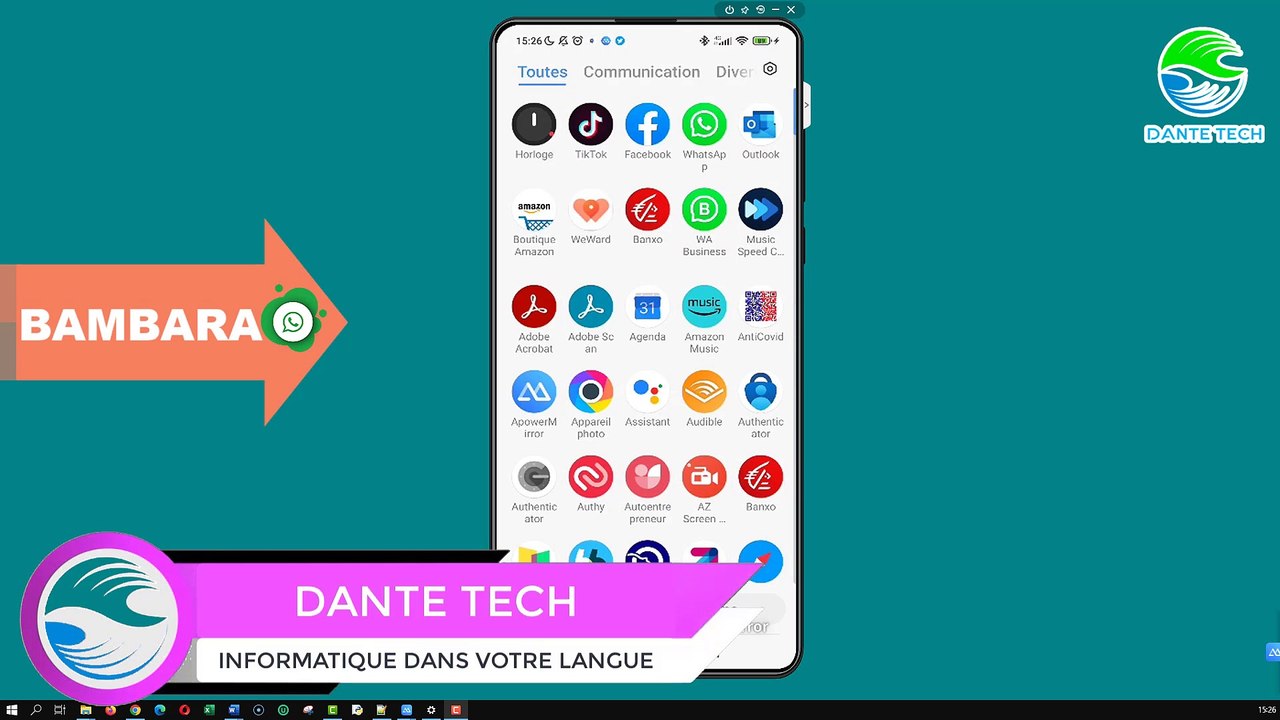 BAMBARA N°73 COMMENT ENREGISTER UN AUDIO SUR LE STATUT WHATSAPP