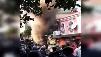 Restorandaki patlamadan böyle kurtuldu