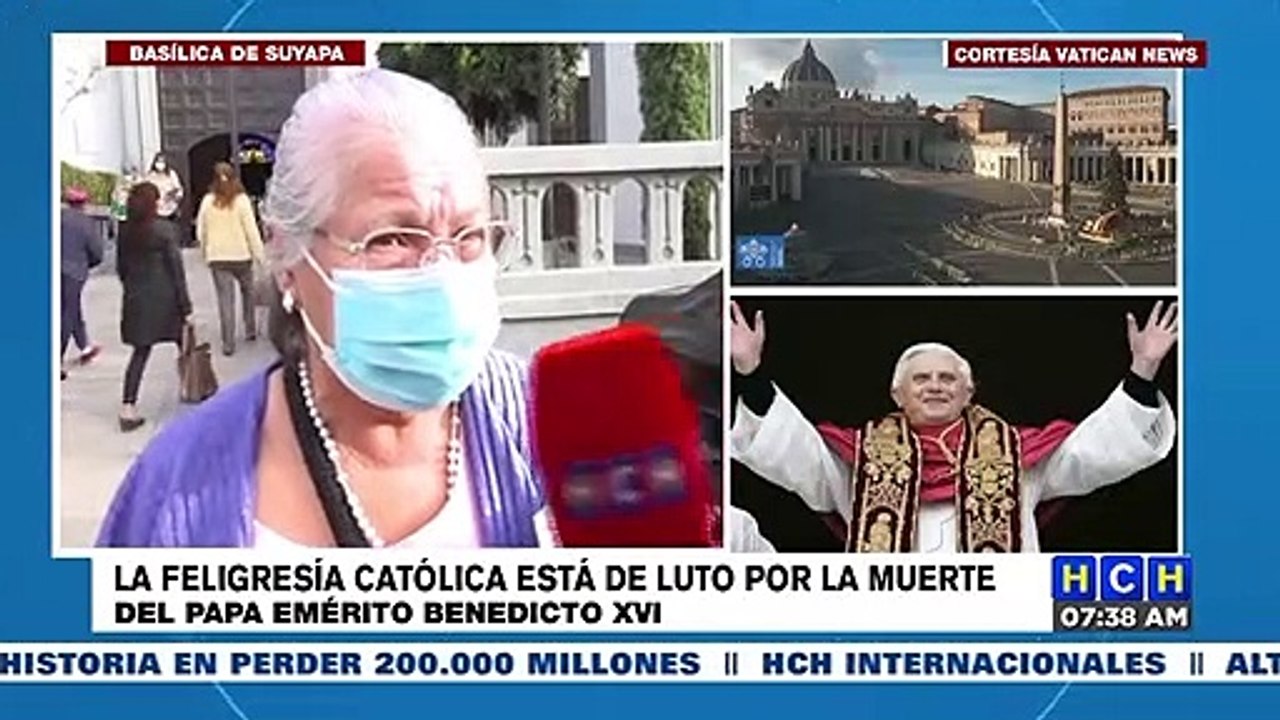 Honduras: Feligreses católicos lamentan fallecimiento del Papa Emérito Benedicto XVI