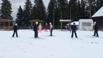 KASTAMONU - Sporcular Ilgaz Dağı'nda kayak sezonunu açtı