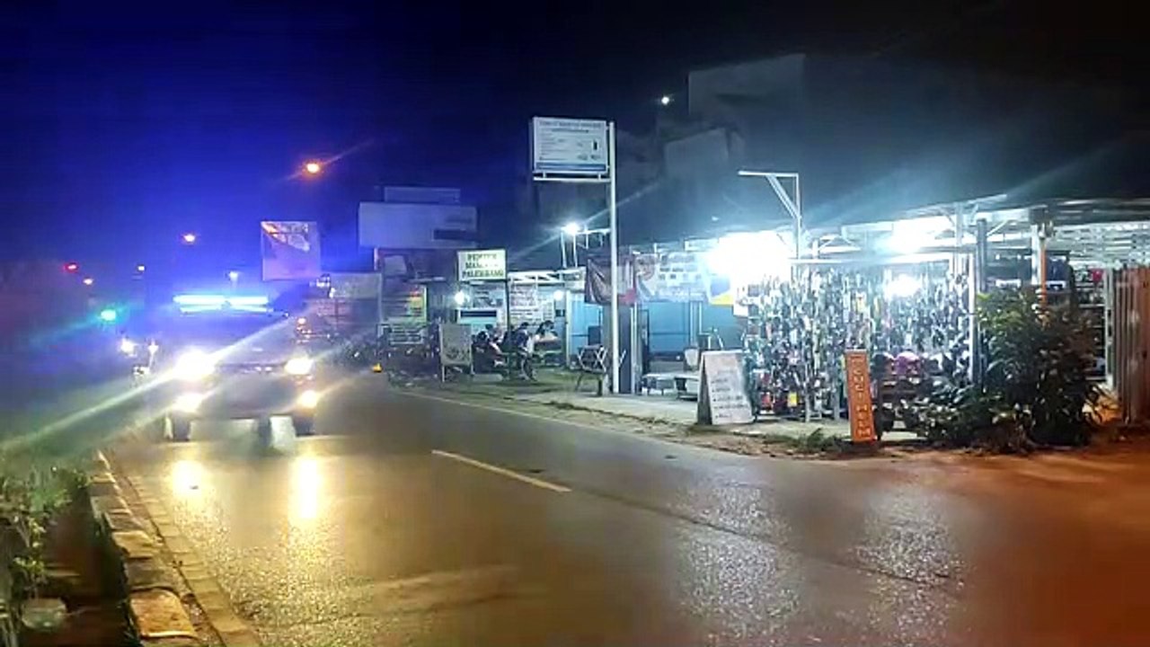 Malam Tahun Baru di Ibu Kota Kalsel, Petugas Gabungan Berpatroli